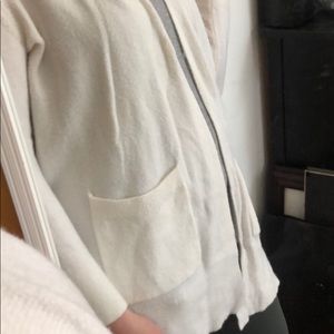 Madewell soft white cardigan size medium